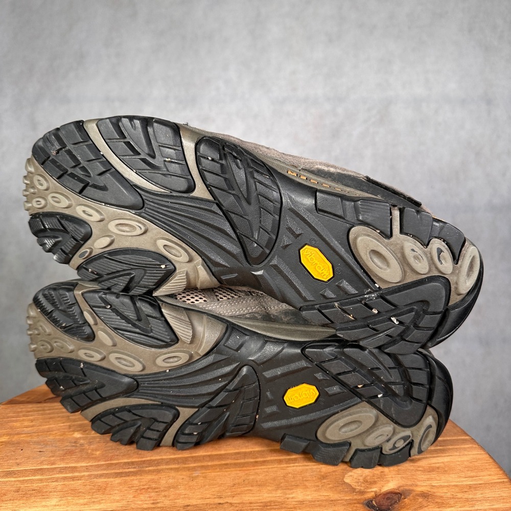Merrell Mesa Ventilator Hiking Shoes Mens 14 Brown Good Vibram Low Top 80433 - Picture 10 of 13